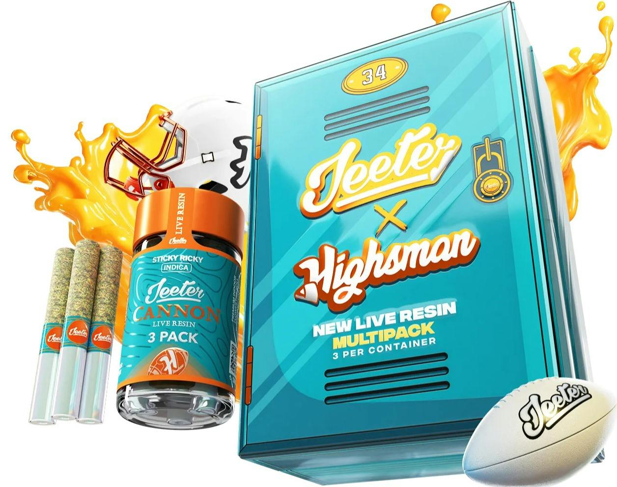 Jeeter x Highsman Live Resin Cannon 3Pk - Sticky Ricky