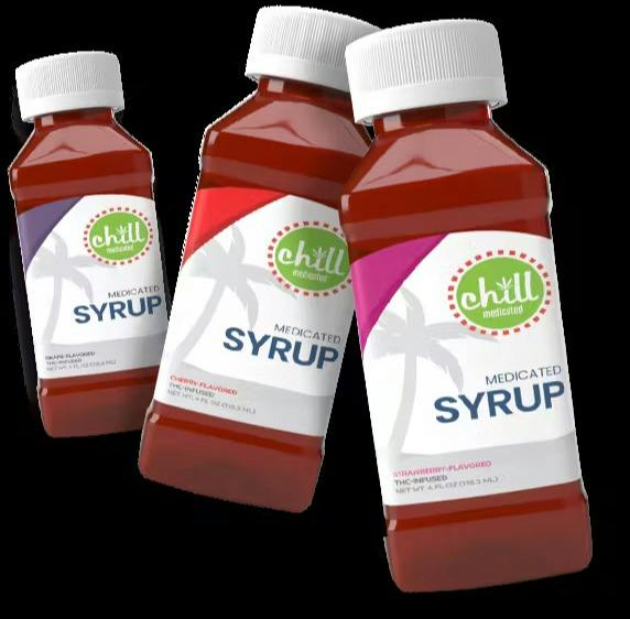 Chill Medicated 200mg Syrup - Cherry
