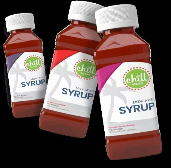 Chill Medicated 200mg Syrup - Strawberry