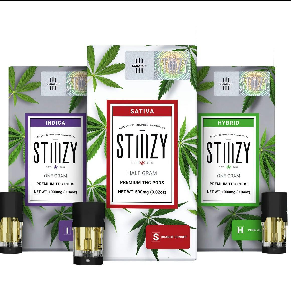 Vape Cartridge - SOUR TANGIE 1G Original THC Pod - STIIIZY