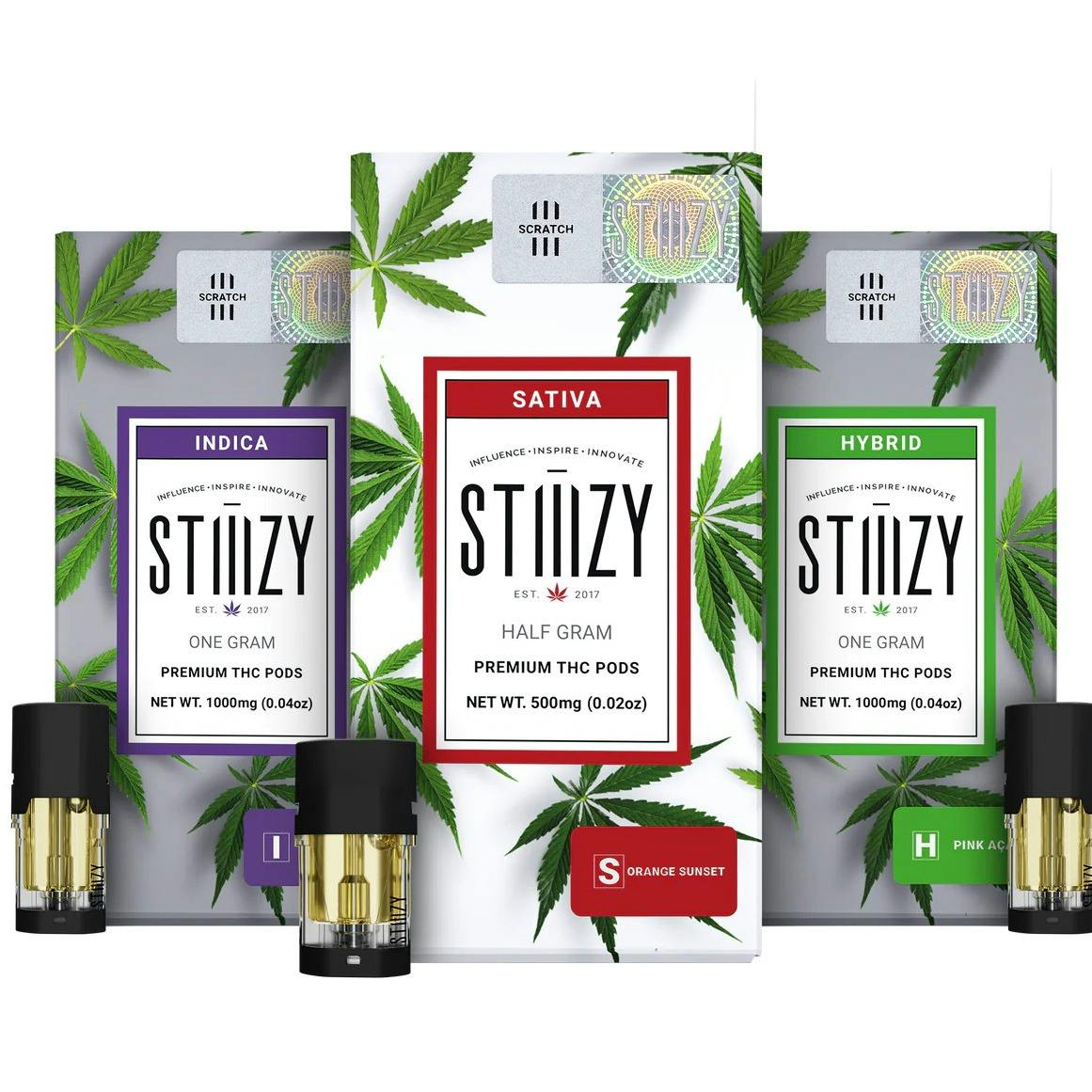 Vape Cartridge - ORANGE SUNSET 1G Original THC Pod - STIIIZY