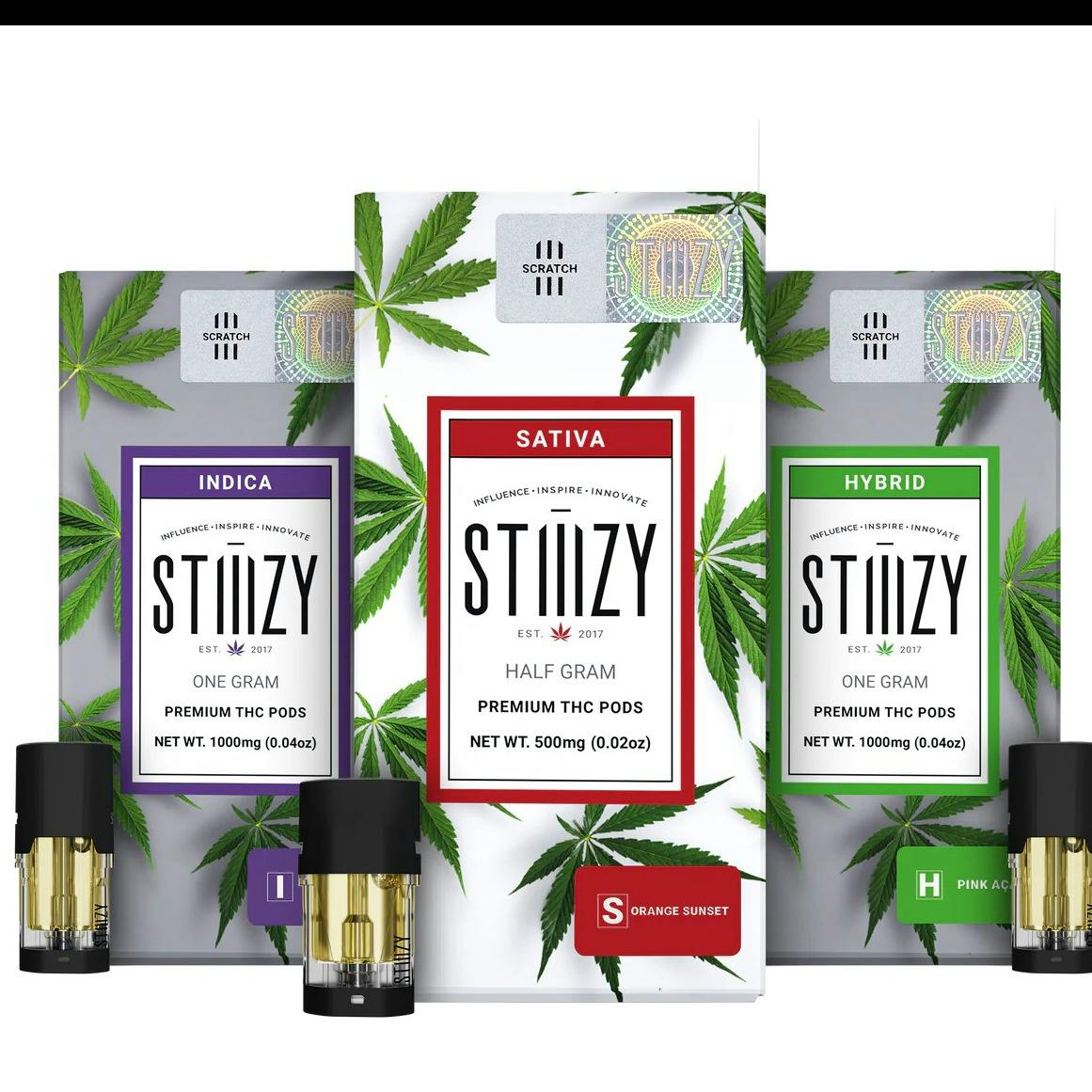 Vape Cartridge - STRAWNANA 1G Original THC Pod - STIIIZY