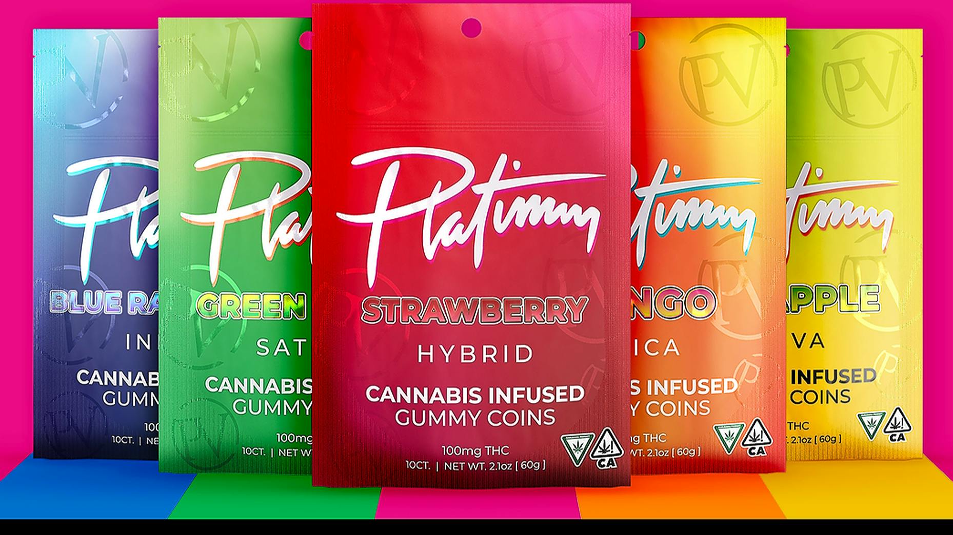 Platinum 200mg Gummies - Pineapple