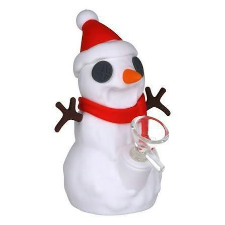 5.5" Silicone Snowman Bong