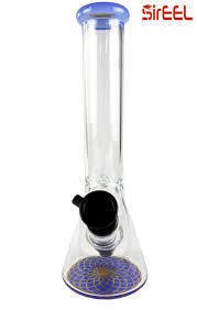 SirEEL 10" Colorful Geometric Base Beaker Bong