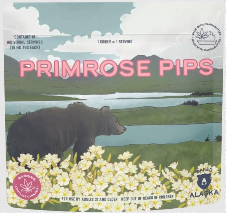 100mg (I) Primrose Pips (Strawberry Snickerdoodles) by BAKED ALASKA