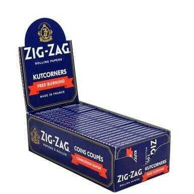 Zig Zag Dark Blue - Kutcorners Free Burning