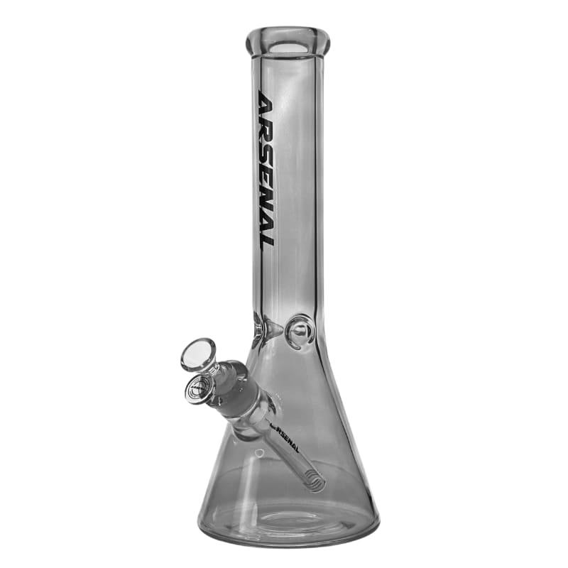 14" 7mm Arsenal Classic Colored Glass Bong - Black