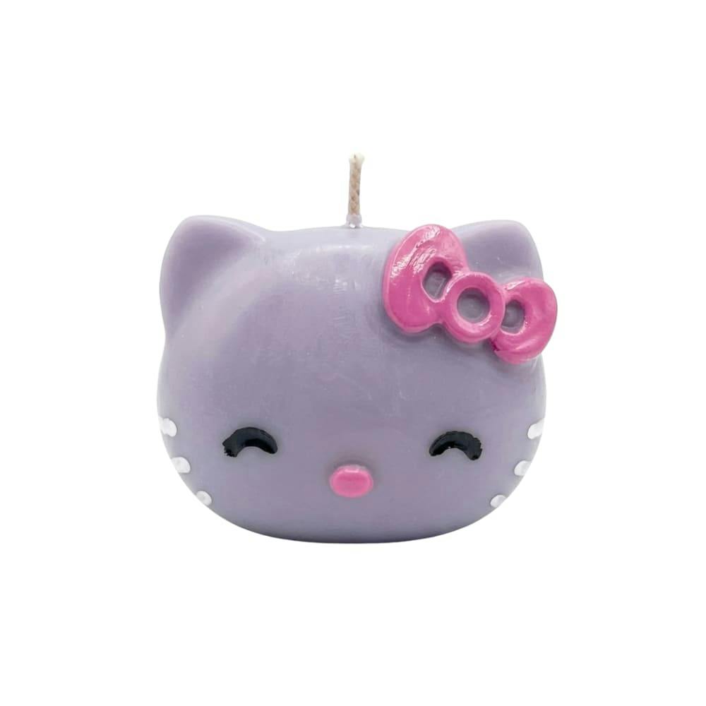 Purple Hello Kitty Candle