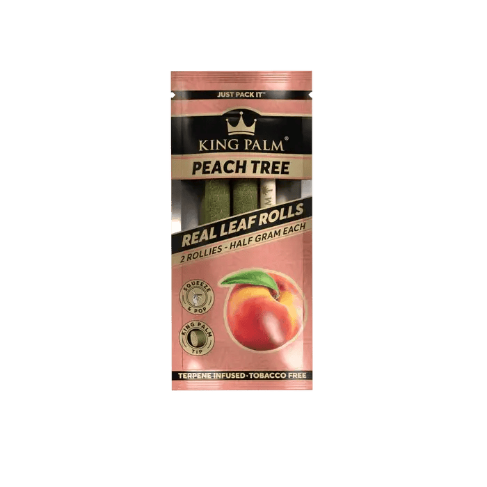 King Palm Peach Tree Half Gram Rolls
