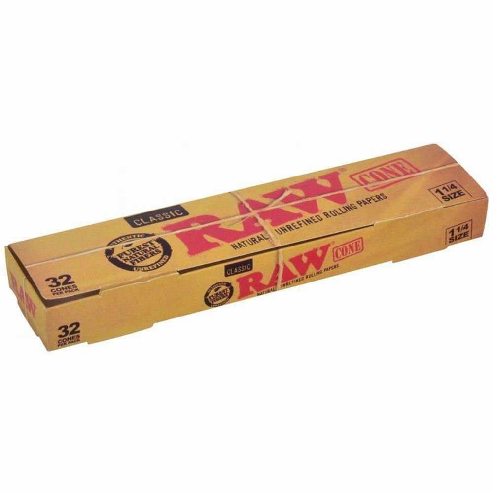 RAW Classic 1 1/4 Pre-Rolled Cones - 32 Pack