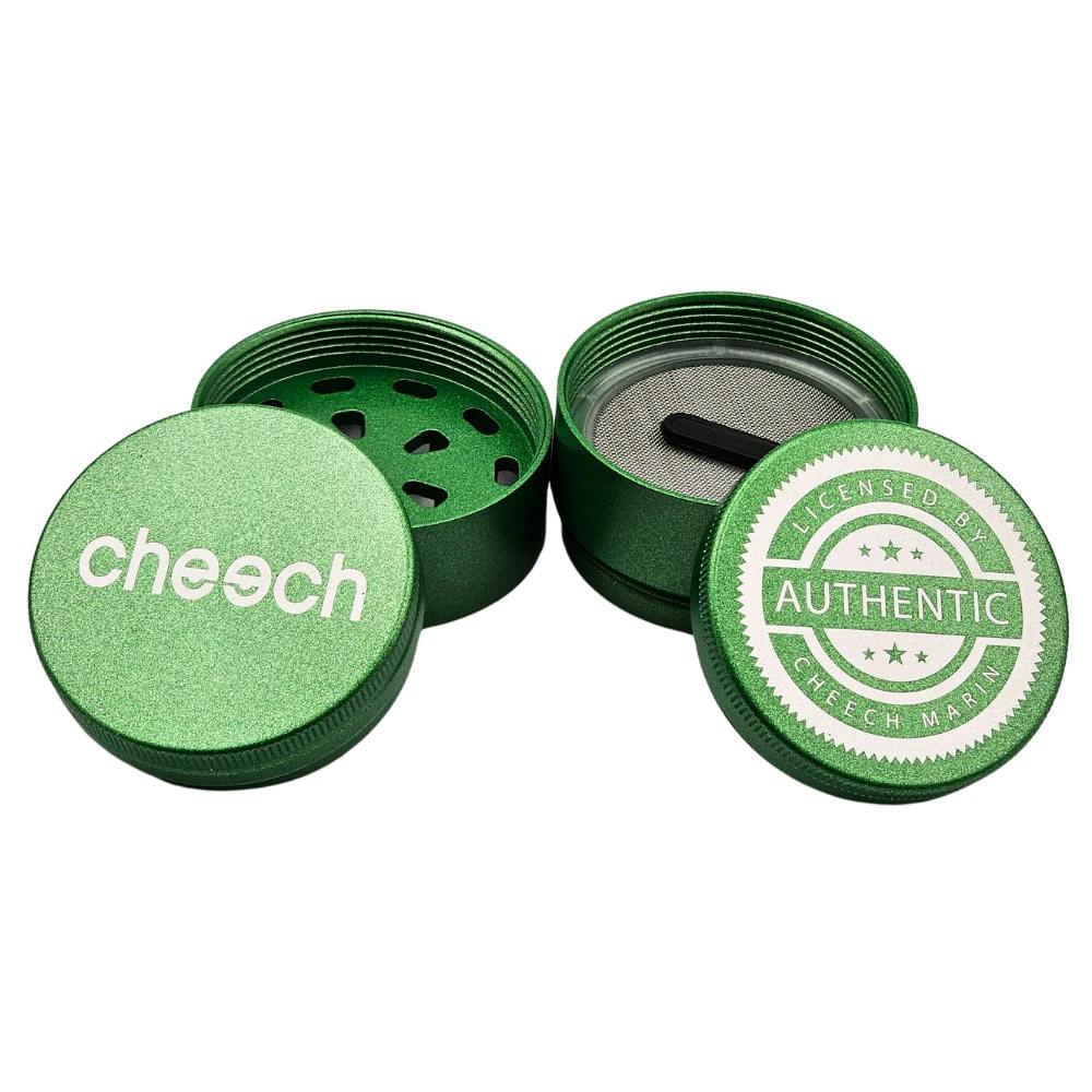 Cheech - 50mm 4pc Non Sticky Grinder - Green