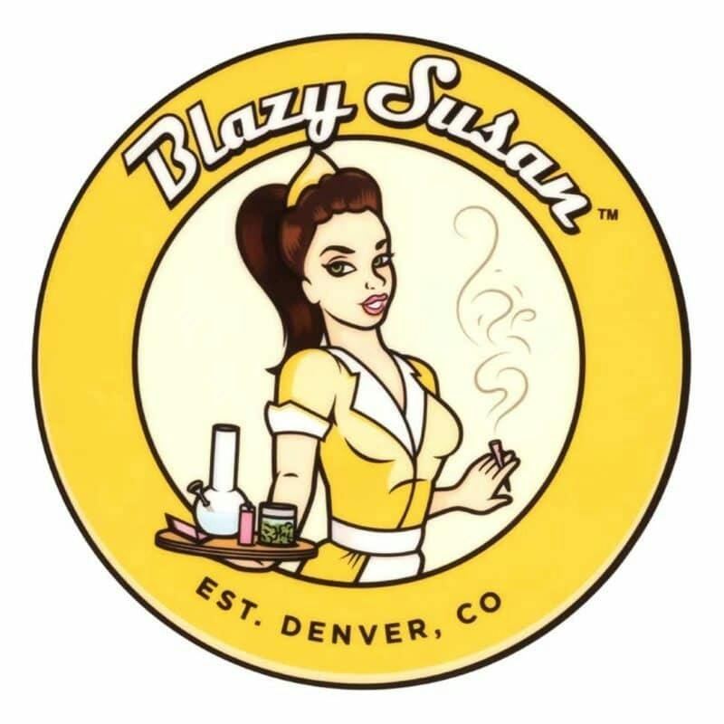 Blazy Susan - Round Silicone Dab Mats - Yellow