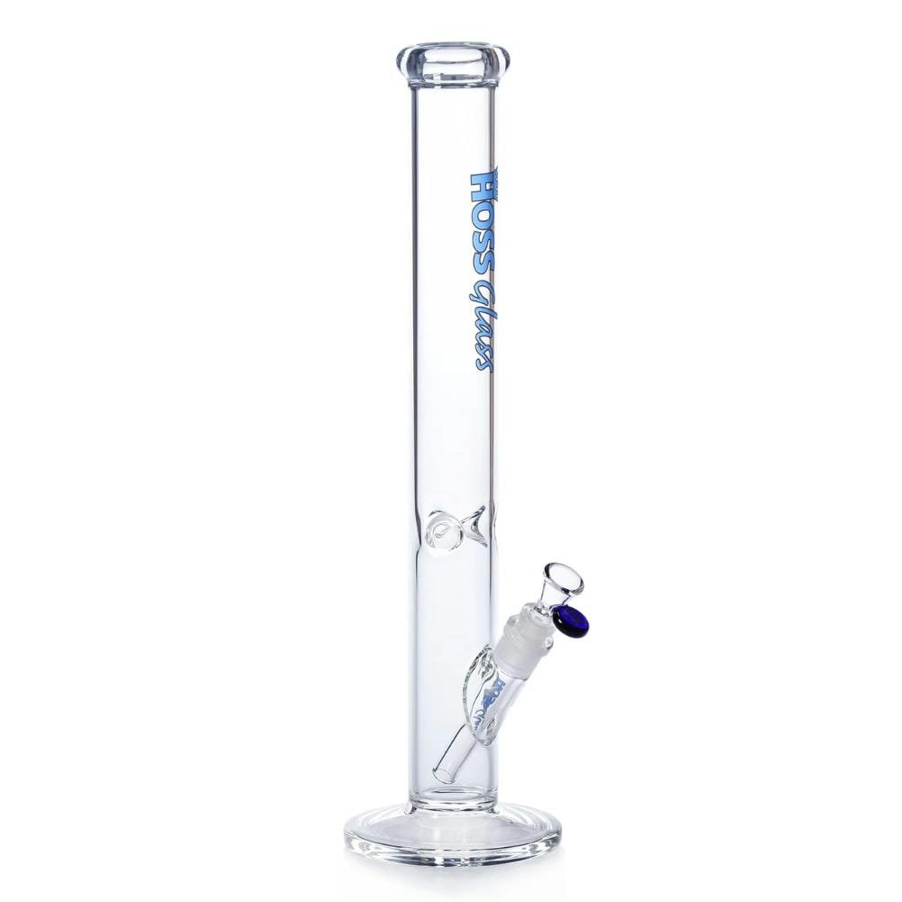 Hoss Glass Straight Tube - Light Blue 18" 5mm