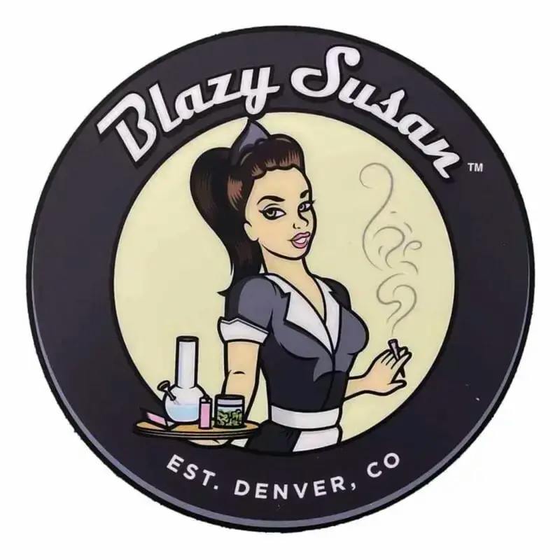 Blazy Susan - Round Silicone Dab Mats - Black
