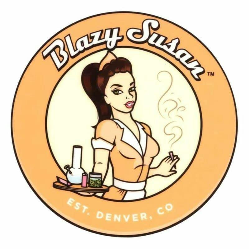 Blazy Susan - Round Silicone Dab Mats - Orange