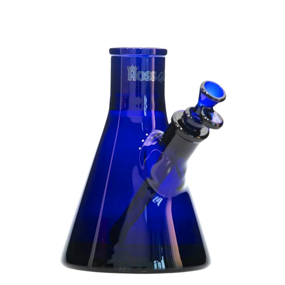 Hoss Glass Full Color Beaker Base Blue - 8"