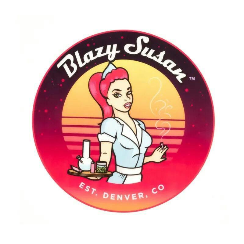 Blazy Susan - Round Silicone Dab Mats - Vaporwave