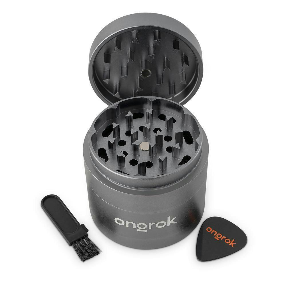 4 PIECE EZ SECTION GRINDER - GUNMETAL