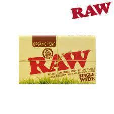 RAW ORGANIC HEMP SIGLE WIDE DOUBLE WINDOW PAPERS