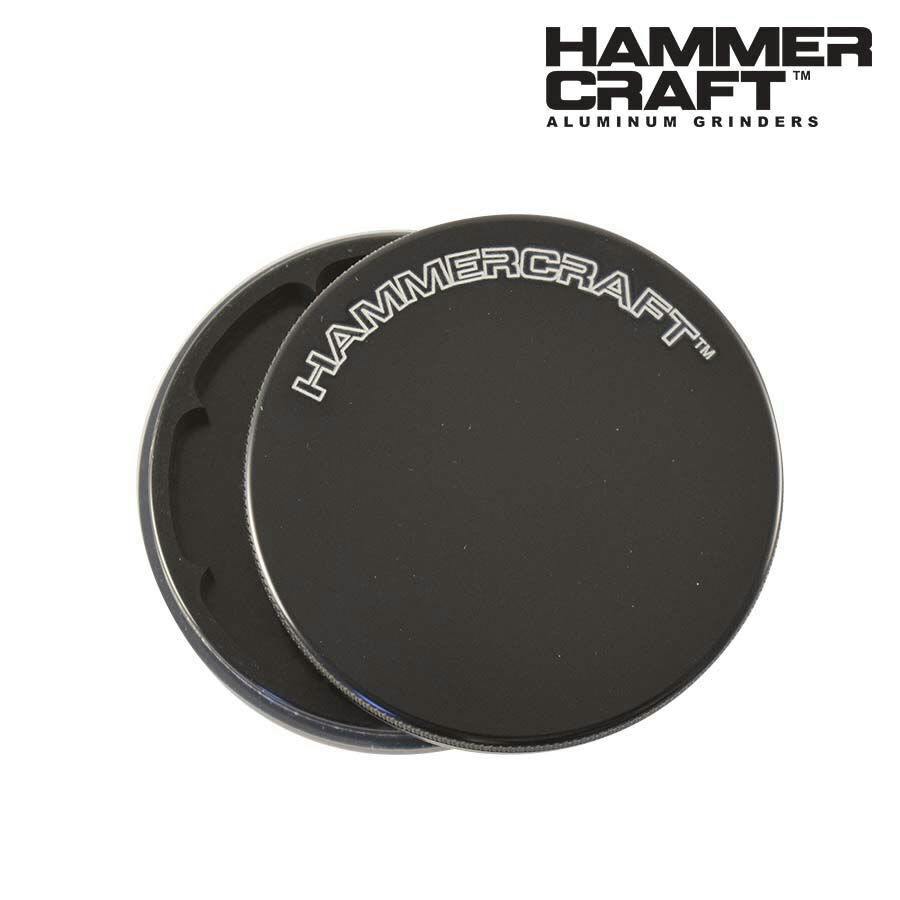 2.5" HAMMERCRAFT ALUMINUM 2 PIECE GRINDER - BLACK
