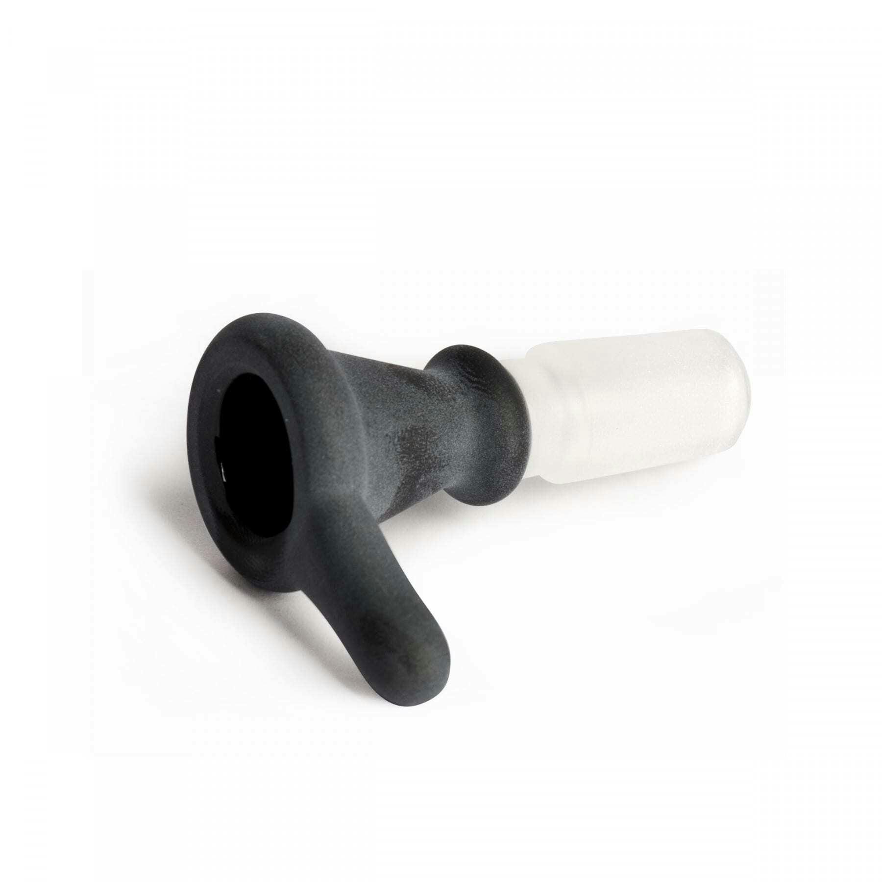 THUMPER CONE 14MM BOWL / PULLOUT -BLACK FROSTED