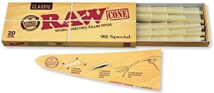 RAW CLASSIC 98 SPECIAL CONES 20 PACK
