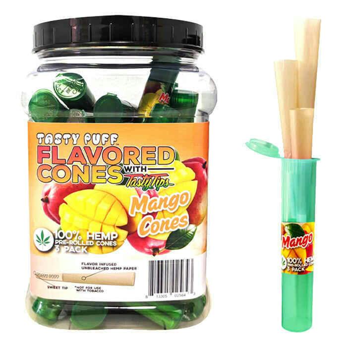MANGO TASTY PUFFS 3 PACK CONES