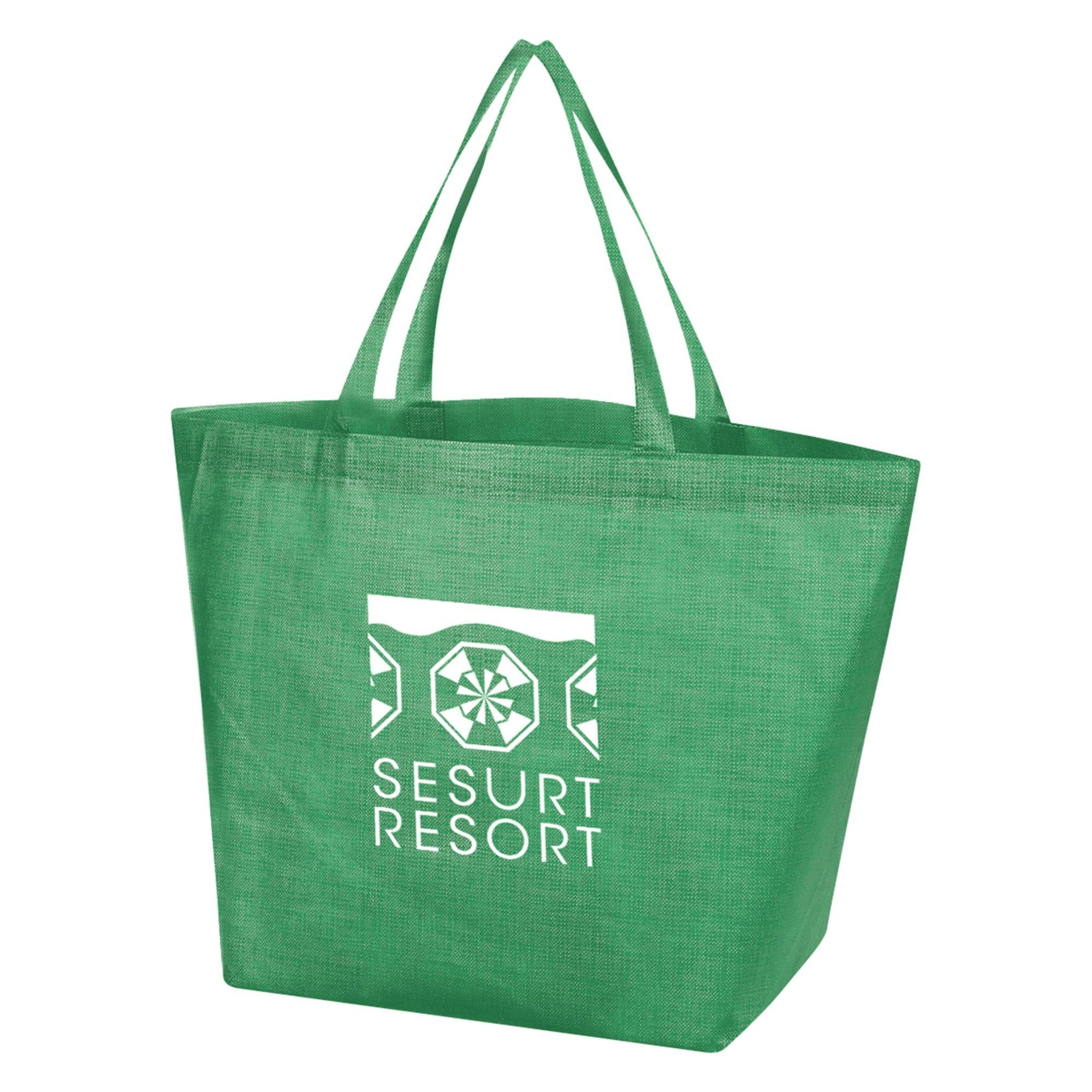 BLENDED BUDS LARGE CROSSHATCH NON-WOVEN TOTE
