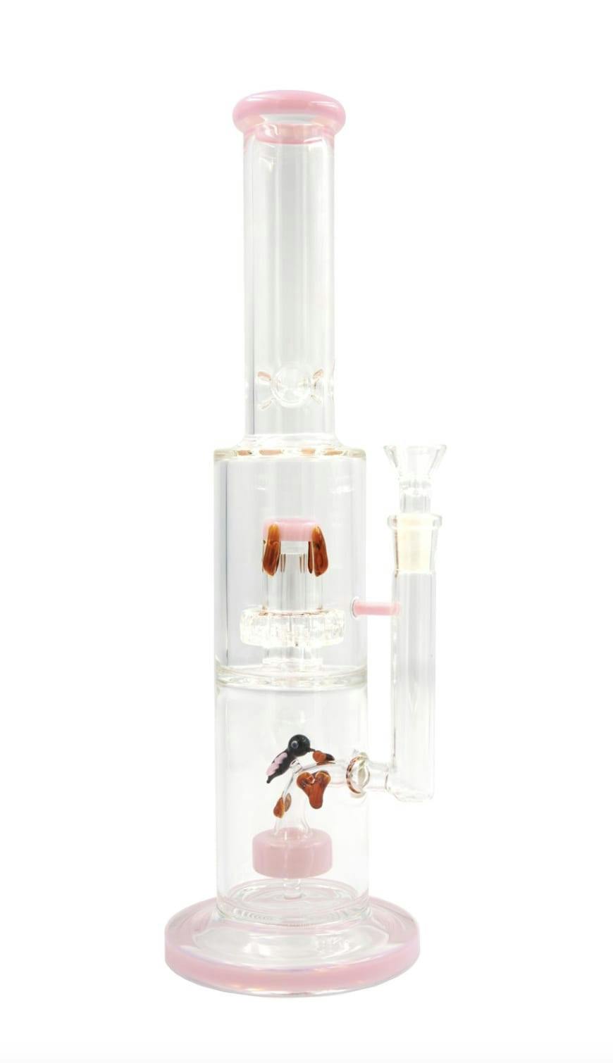 14" Hummingbird Straight Tube Bong W/Perc