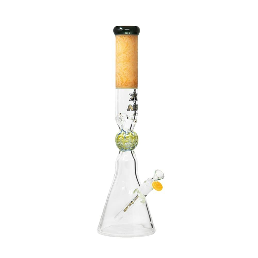 18.5" Nice Glass Sandblasted Filigree Beaker