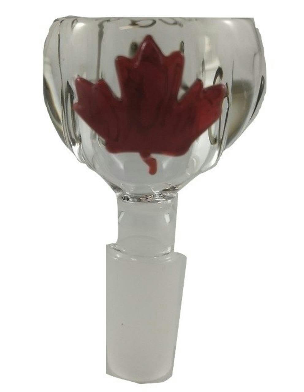 Canada Bowl w/ Maple Leaf - 14mm- Clear