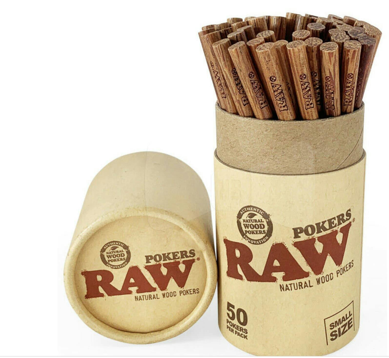 Raw Wood Pokers - All Natural Wood- 1pc