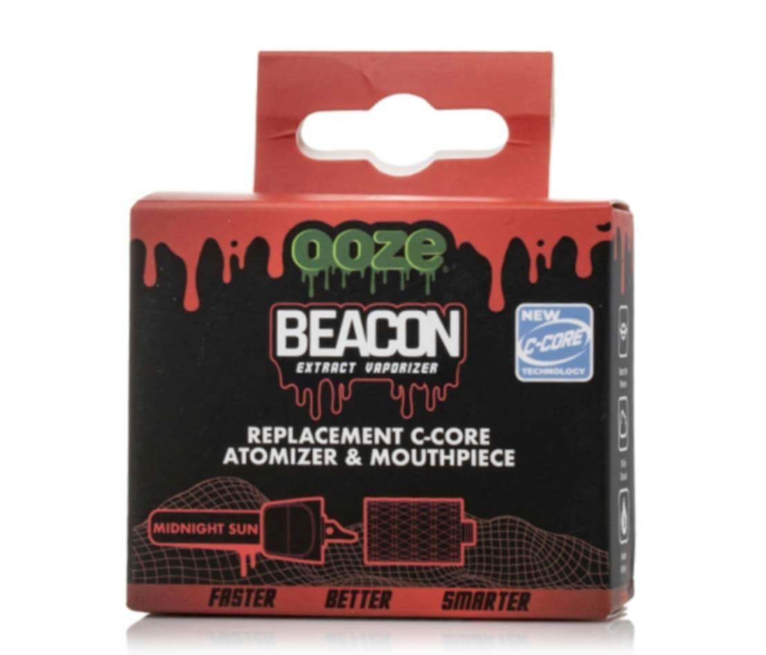 Ooze Beacon C-Core Atomizer and Mouthpiece - Assorted Colours