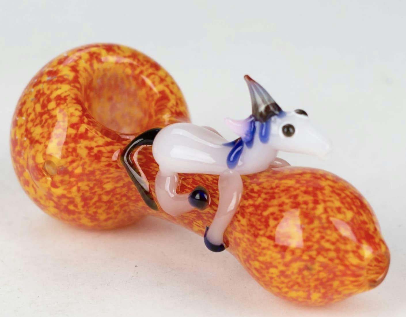 5" Unicone thick glass pipe - 5" Unicone thick glass pipe Orange