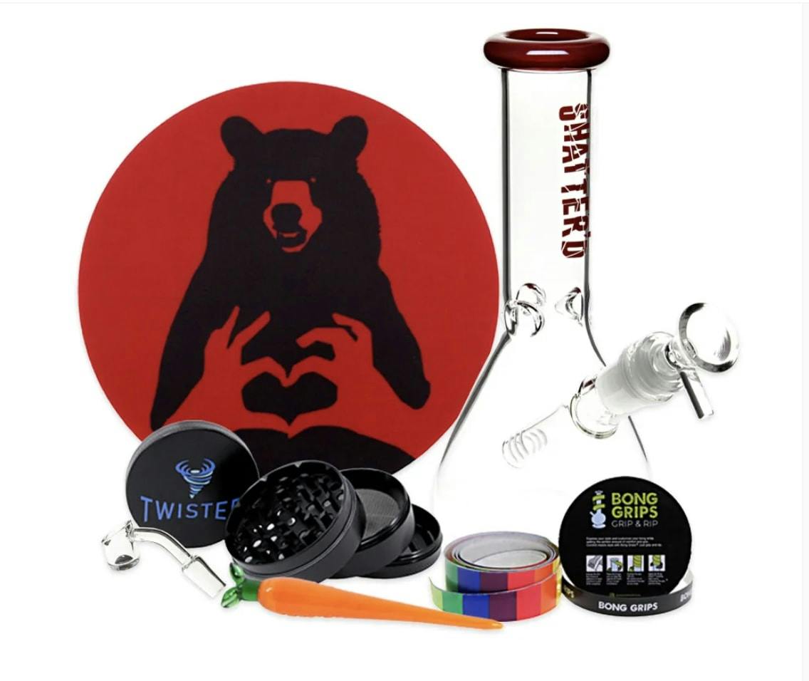The Red 8" Beaker Bundle - Red Kit