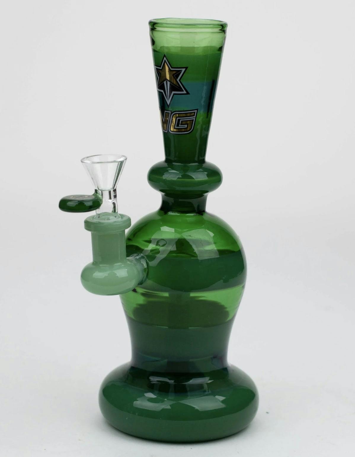 NIce Glass - 9 inch Flared Neck - Green