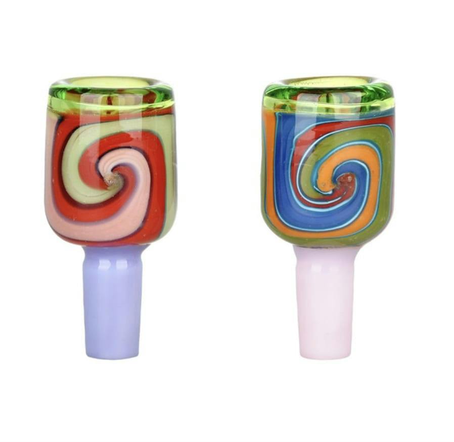 Retro Marble Spiral Bowl - 14mm M