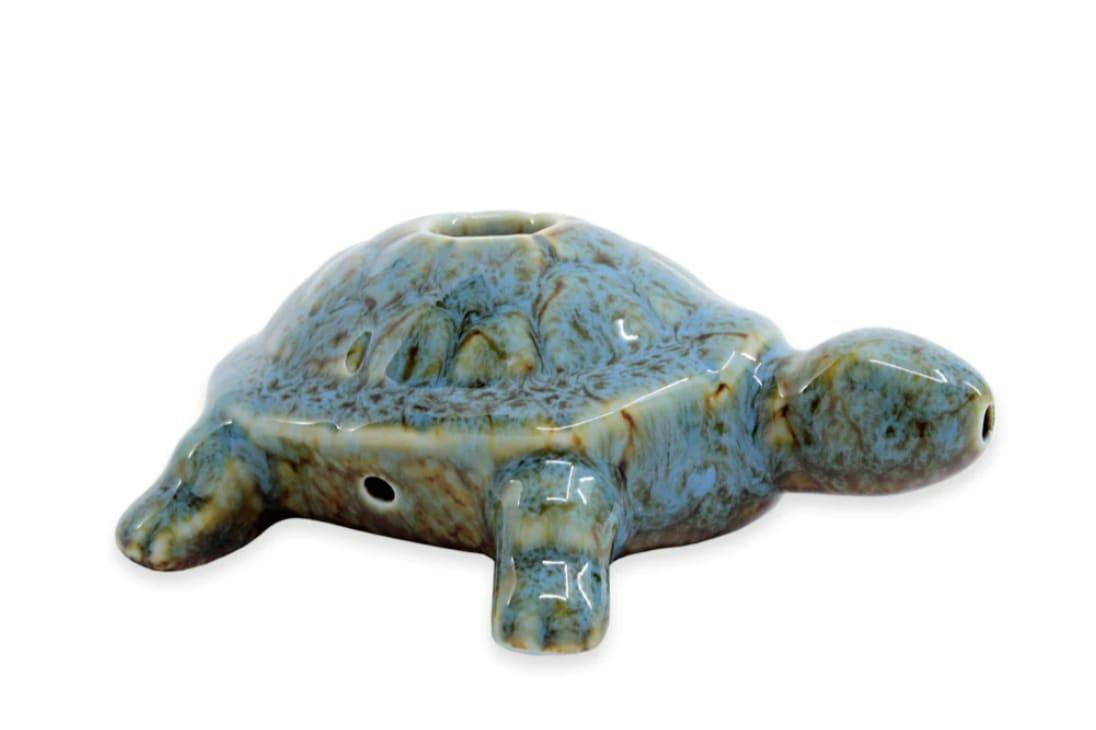 Art Of Smoke - Turtle Ceramic Pipe - 4.5" - Turquoise
