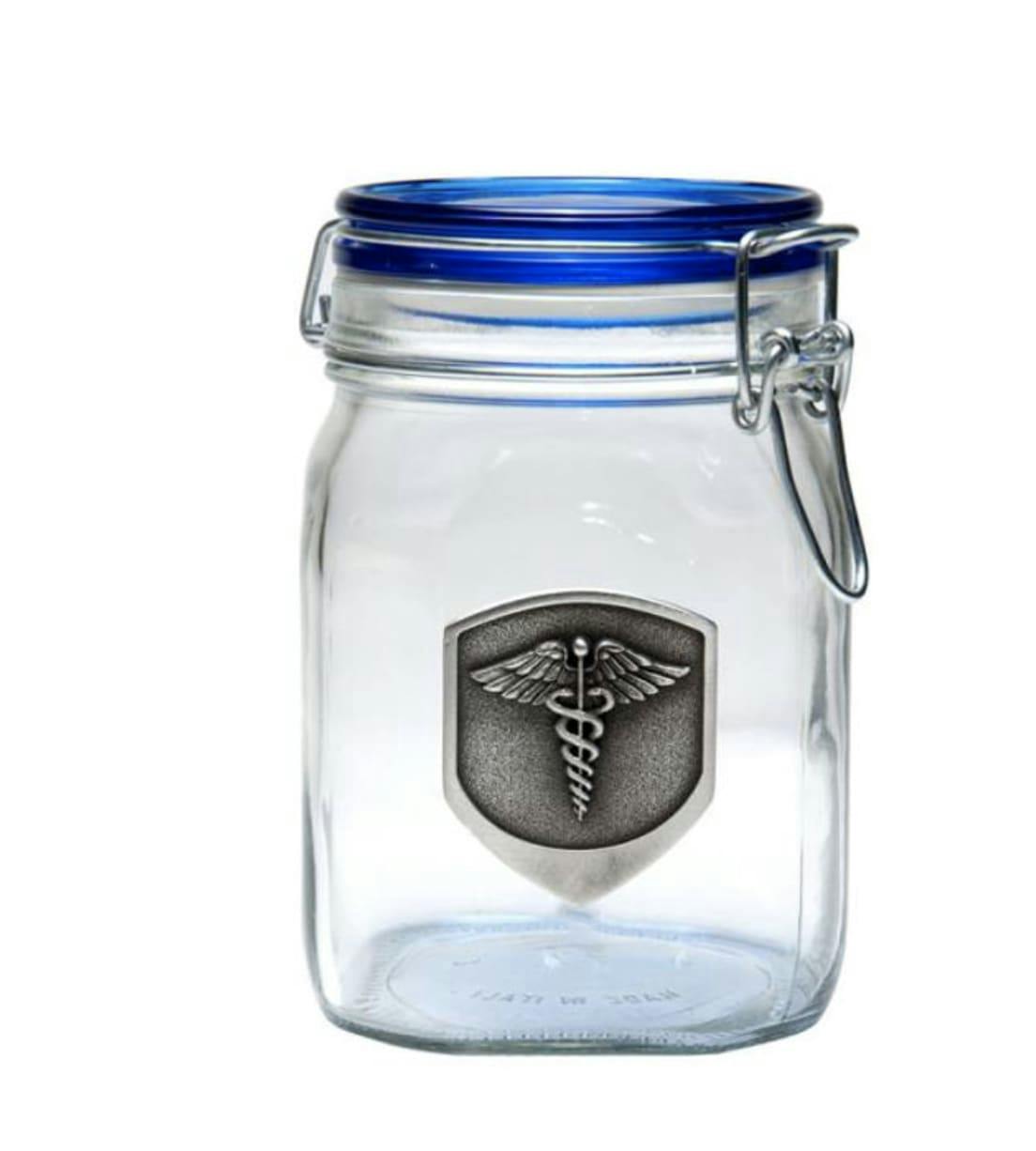 420 Science Medical Latch-Top Jar with Medallion - 420 Science Medical Latch-Top Jar with Medalli...