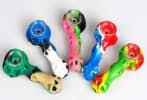 Silicone Hand Pipe w/ Glass Bowl