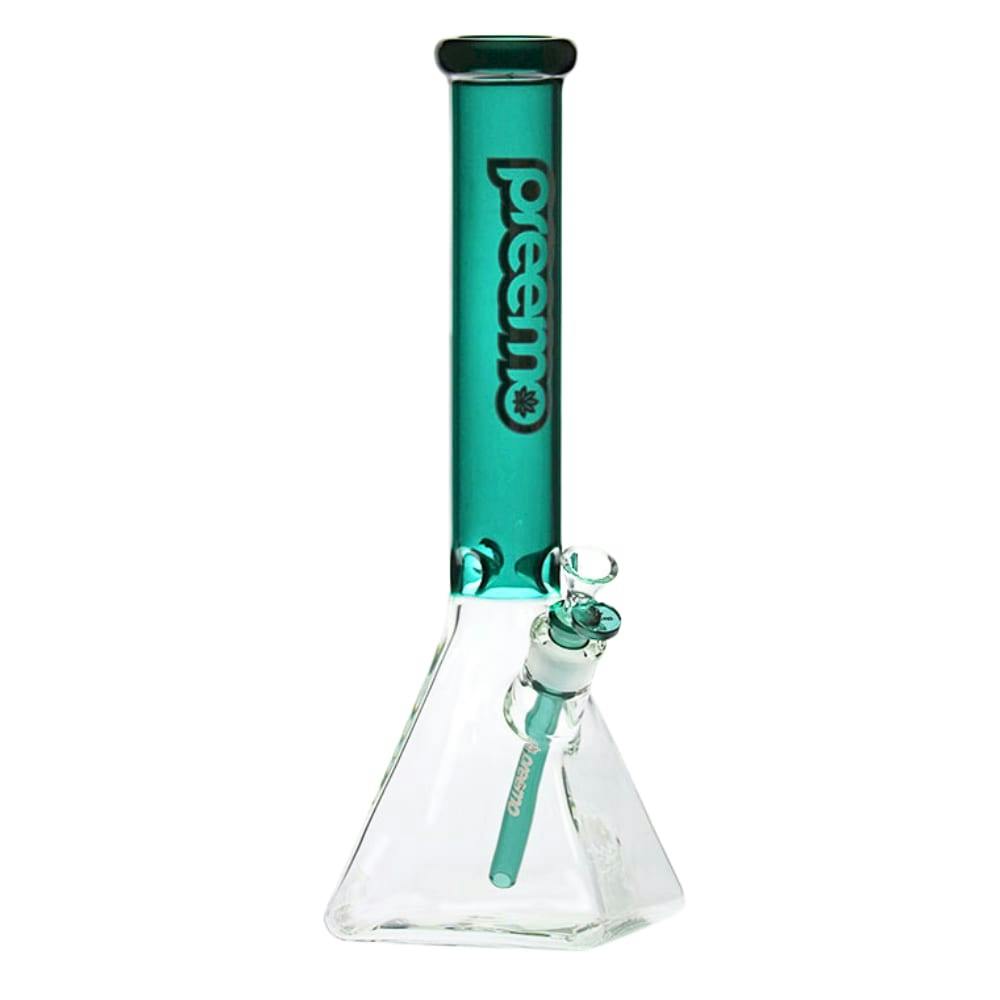 16" Teal Pyramid Bong