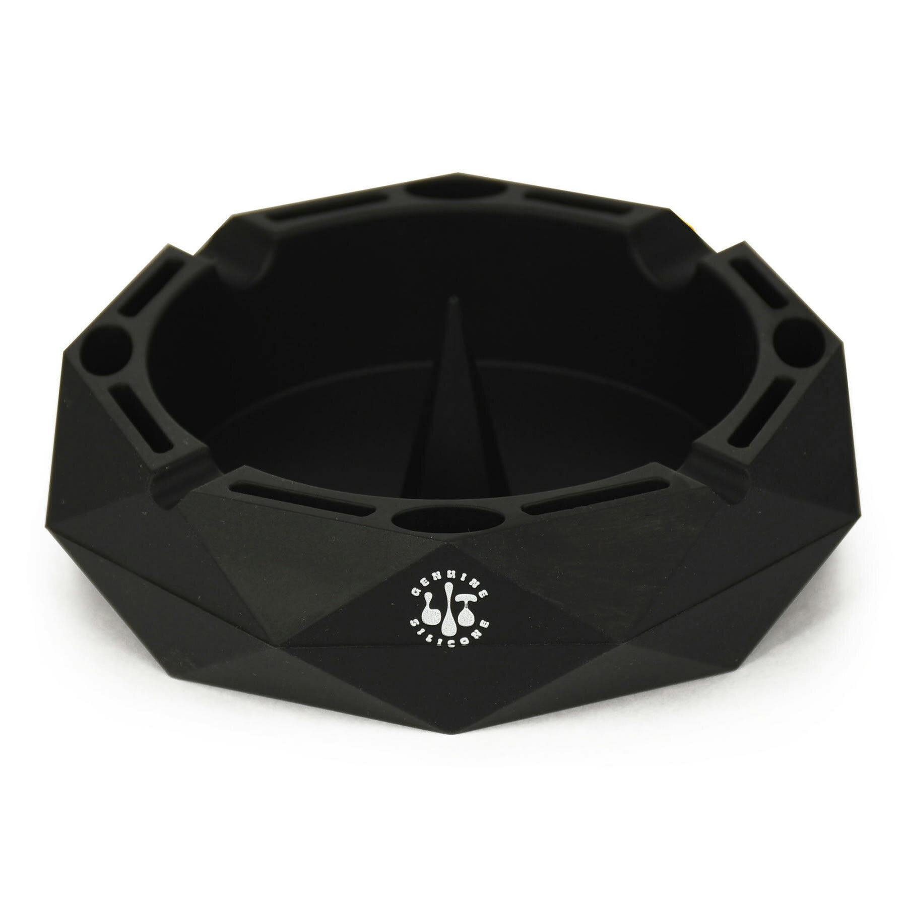 Black 5" Round Ashtray