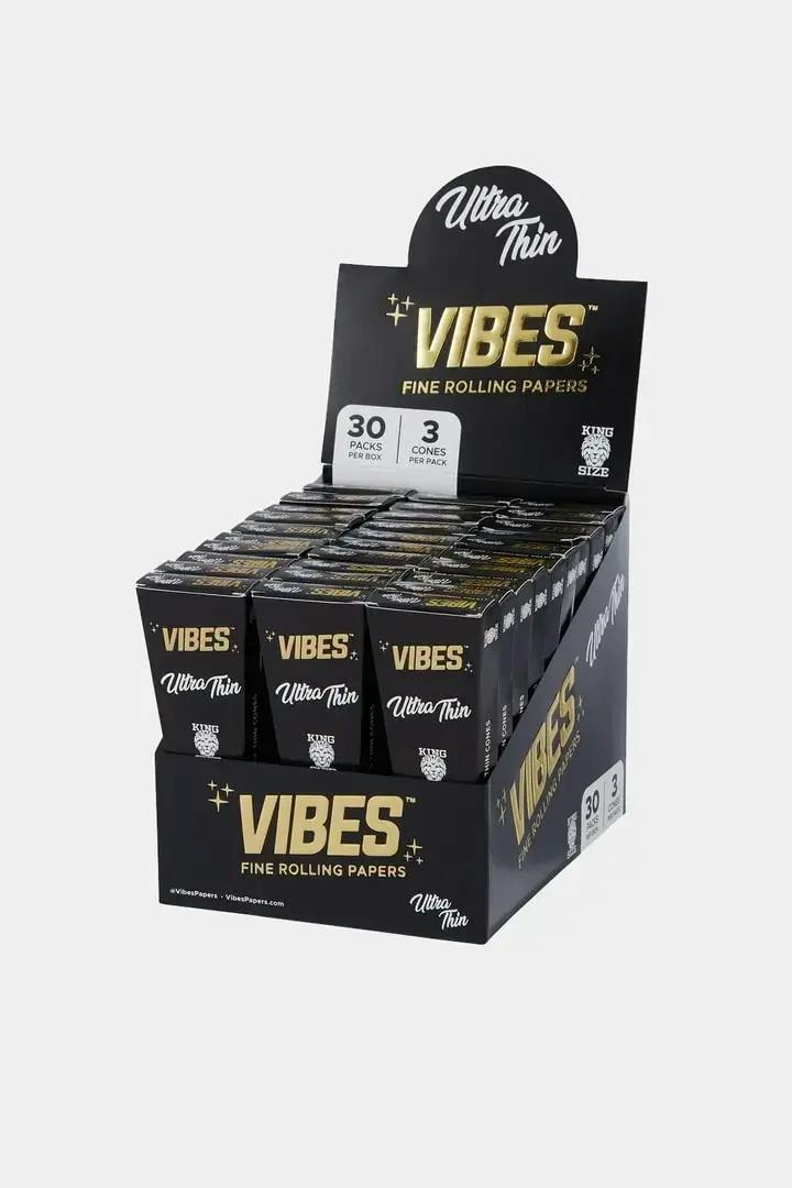 Vibes Cones Coffin King Size Ultra Thin 3 cones per box
