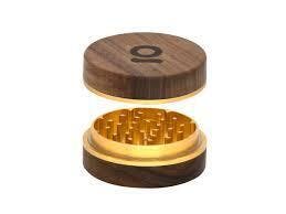 ONGROK 2 PIECE WALNUT GRINDER GOLD