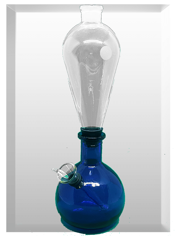 Blue Bottom Water Pipe / Bong