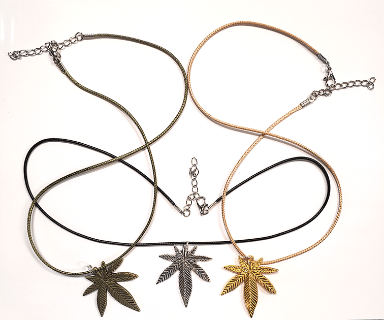 Hand Crafted Cannabis Leaf Necklaces