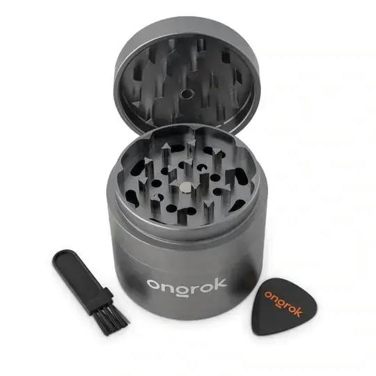 ONGROK: 4 Part Pollinator EZ Open Grinder 2.0 (Gunmetal Grey)