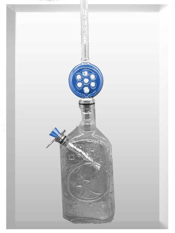 Sunny Days Blue Straw Water Pipe / Bong