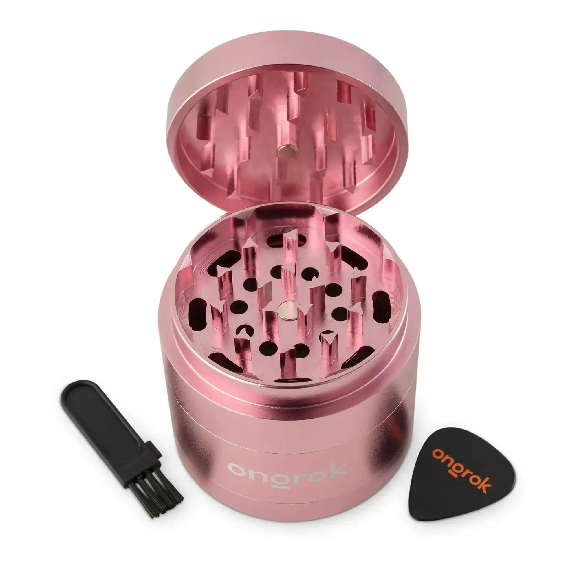 ONGROK: 4 Part Pollinator EZ Open Grinder 2.0 (Rose Gold)